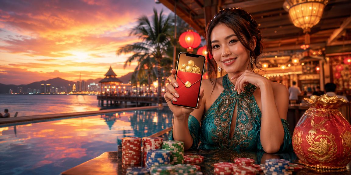 Bonus sampul merah suasana Kota Kinabalu di perdana99